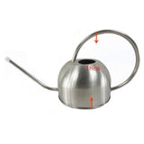 Max Maxb Long Nozzle Stainless Steel Watering Can Household Gardening Tools 1.5L