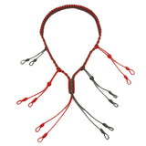 Max Maxb Hand Braided Paracord Hunting Duck Whistle Lanyard 65cm Red