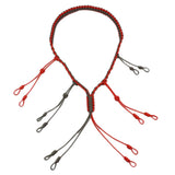 Max Maxb Hand Braided Paracord Hunting Duck Whistle Lanyard 65cm Red