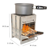 Max Maxb Stainless Steel BBQ Picnic Barbecue Grill Wood-burningovens Sove Out Camping
