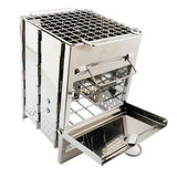 Max Maxb Stainless Steel BBQ Picnic Barbecue Grill Wood-burningovens Sove Out Camping