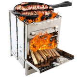 Max Maxb Stainless Steel BBQ Picnic Barbecue Grill Wood-burningovens Sove Out Camping