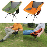 Max Maxb Portable Backpack Folding Chair for Camping,Fishing,Travel,Picnic Orange