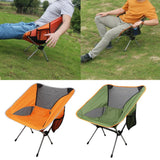 Max Maxb Portable Backpack Folding Chair for Camping,Fishing,Travel,Picnic Orange