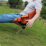 Max Maxb Portable Backpack Folding Chair for Camping,Fishing,Travel,Picnic Orange