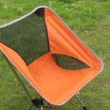 Max Maxb Portable Backpack Folding Chair for Camping,Fishing,Travel,Picnic Orange