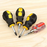 Max Maxb Short Handle Mini Magnetic Screwdriver Repair Tools 2 in 1 Crystal Model