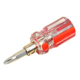 Max Maxb Short Handle Mini Magnetic Screwdriver Repair Tools 2 in 1 Crystal Model