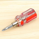Max Maxb Short Handle Mini Magnetic Screwdriver Repair Tools 2 in 1 Crystal Model