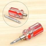 Max Maxb Short Handle Mini Magnetic Screwdriver Repair Tools 2 in 1 Crystal Model