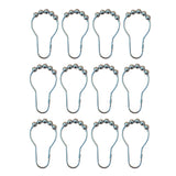 Max Metal Roller Glide Ring Shower Curtain Hooks Decorative Bathroom Parts 12pcs