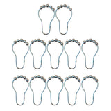 Max Metal Roller Glide Ring Shower Curtain Hooks Decorative Bathroom Parts 12pcs