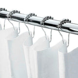 Max Metal Roller Glide Ring Shower Curtain Hooks Decorative Bathroom Parts 12pcs