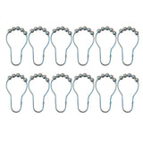 Max Metal Roller Glide Ring Shower Curtain Hooks Decorative Bathroom Parts 12pcs