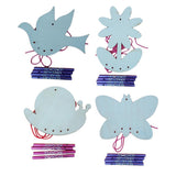 Max Wind Chimes Craft Kit for Kids to Paint DIY Snail Sunflower Butterfly Bird