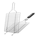 Max Portable Stainless Steel BBQ Barbecue Basket Grilling Net Cooking Fish/Meat