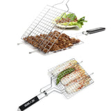 Max Portable Stainless Steel BBQ Barbecue Basket Grilling Net Cooking Fish/Meat