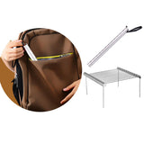 Max Poratble Aluminium Alloy Stainless Steel Folding Barbecue Grill for Outdoor