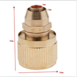 Max 3/8" Outdoor Gardening Tap Car Washing Hose Quick Connector Brass Adaptor