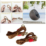 Max Maxb 2x Length Adjustable Nylon Swing Rope Kit STRONG Garden Hanging Tree Strap