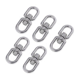 Max Stainless steel buckle universal ring 8-ring rotary buckle 5Pcs M6