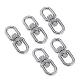 Max Stainless steel buckle universal ring 8-ring rotary buckle 5Pcs M6