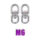 Max Stainless steel buckle universal ring 8-ring rotary buckle M6