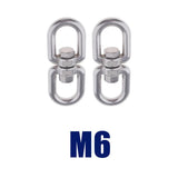 Max Stainless steel buckle universal ring 8-ring rotary buckle M6