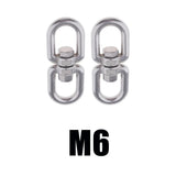 Max Stainless steel buckle universal ring 8-ring rotary buckle M6