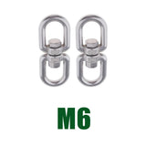 Max Stainless steel buckle universal ring 8-ring rotary buckle M6
