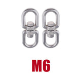 Max Stainless steel buckle universal ring 8-ring rotary buckle M6