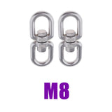 Max Stainless steel buckle universal ring 8-ring rotary buckle M8
