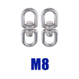 Max Stainless steel buckle universal ring 8-ring rotary buckle M8
