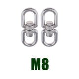 Max Stainless steel buckle universal ring 8-ring rotary buckle M8