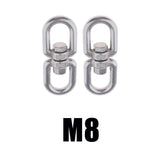 Max Stainless steel buckle universal ring 8-ring rotary buckle M8