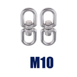 Max Stainless steel buckle universal ring 8-ring rotary buckle M10