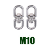 Max Stainless steel buckle universal ring 8-ring rotary buckle M10