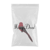 Max Colours Artificial Feather Foam Birds with Clamp Garden Tree Decor Red