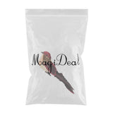 Max Colours Artificial Feather Foam Birds with Clamp Garden Tree Decor Wine Red