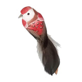 Max 2pcs Colours Artificial Feathered Foam Birds Garden Home Decoration Red