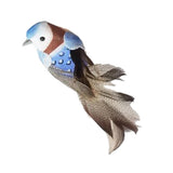 Max 2pcs Colours Artificial Feathered Foam Birds Garden Home Decoration Blue