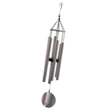 Max Aluminium 6 Tubes Wind Chimes Bells Windchime for Garden Yard Decors Silver