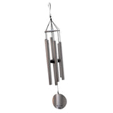 Max Aluminium 6 Tubes Wind Chimes Bells Windchime for Garden Yard Decors Silver