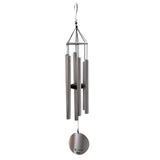 Max Aluminium 6 Tubes Wind Chimes Bells Windchime for Garden Yard Decors Silver