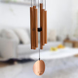 Max Aluminium 6 Tubes Wind Chimes Bells Windchime for Garden Yard Decors Golden