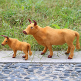 Max Realistic Cattle Figurine Sculpture Garden Indoor Outdoor Decor Figures S