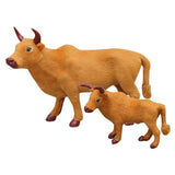 Max Realistic Cattle Figurine Sculpture Garden Indoor Outdoor Decor Figures S
