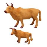 Max Realistic Cattle Figurine Sculpture Garden Indoor Outdoor Decor Figures S