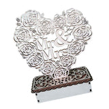 Max Home DIY Wood LED Night Light Decoration Romantic Mr &Mrs for Wedding Gift