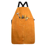 Max Welding Apron Bib Soldering Protective Clothing with Pockets for Carpenters